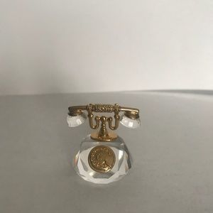 Swarovski crystal gold telephone. Retired